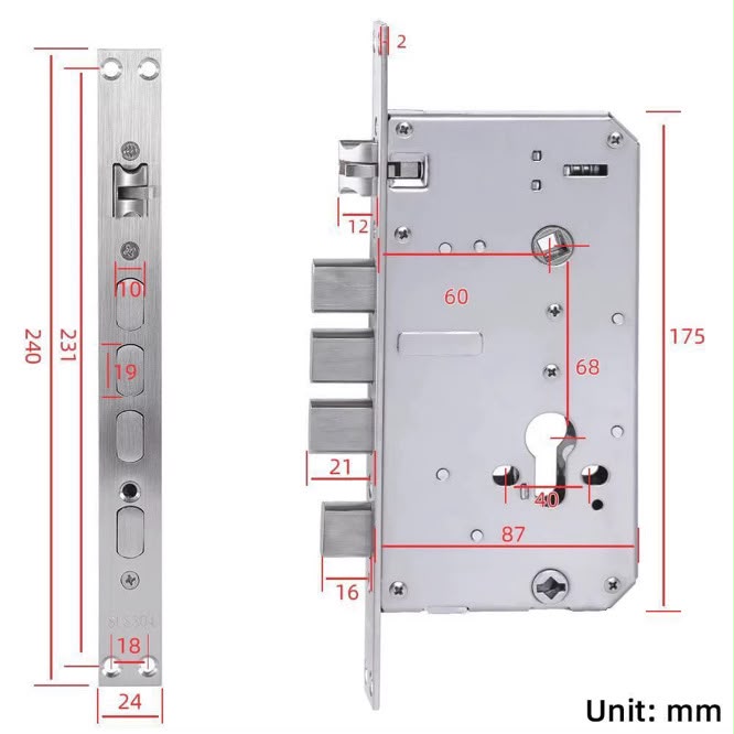 Cerradura inteligente con IA H13 - mortise incluido
